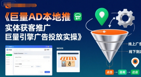 巨量AD本地推实体获客推广，巨量引擎广告投放实操-网赚知识点