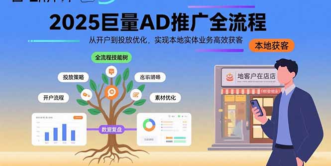 2025巨量AD推广全流程,从开户到投放优化,实现本地实体业务高效获客-网赚知识点