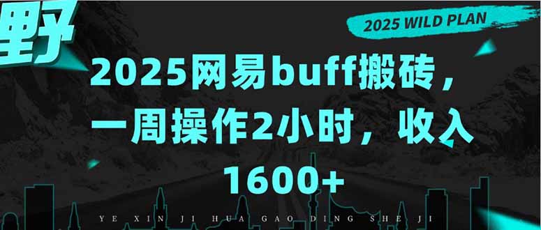 2025网易buff搬砖，一周操作2小时，收入1600+-网赚知识点