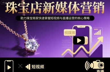 珠宝店新媒体营销，助力珠宝商家快速掌握短视频与直播运营的核心策略-网赚知识点