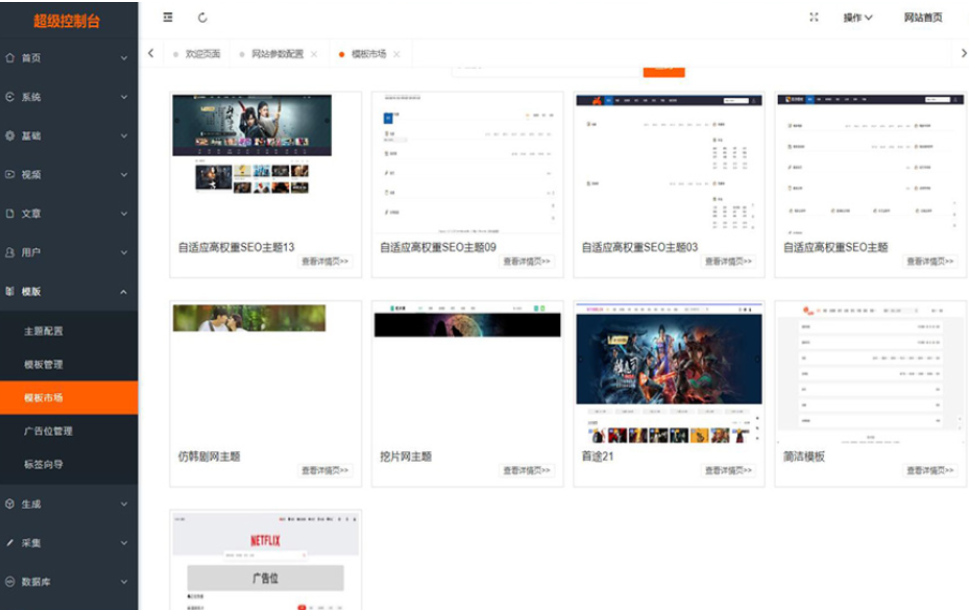 最新Pro版视频影视系统 电影管理系统源码 电影院播放系统含9套模板-网赚知识点