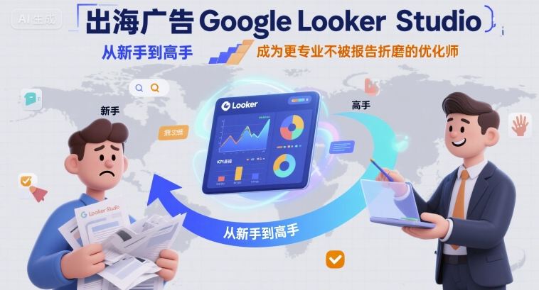 出海广告Google Looker Studio从新手到高手，成为更专业不被报告折磨的优化师-网赚知识点